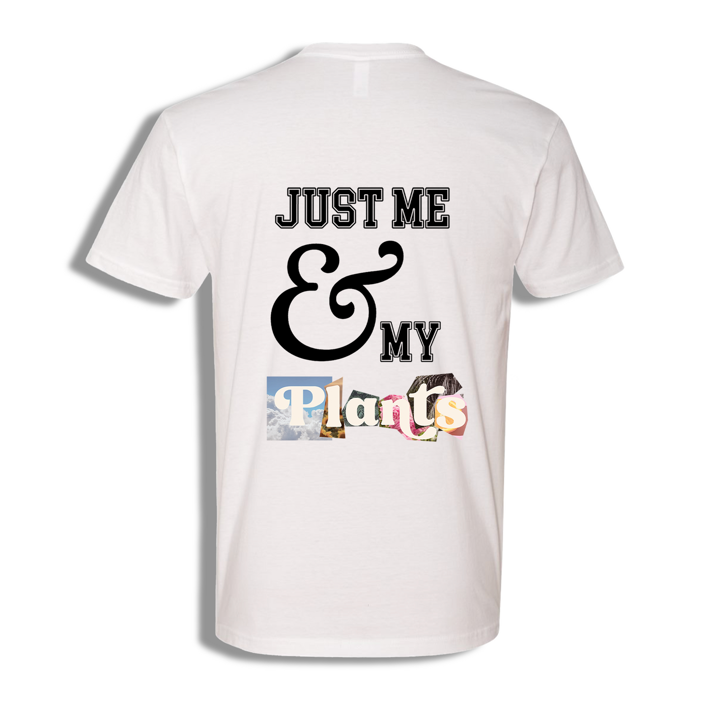 Just Me & My Plants White Short Sleeve T-Shirt (FLOOD RECOVERY) - see description before purchasing