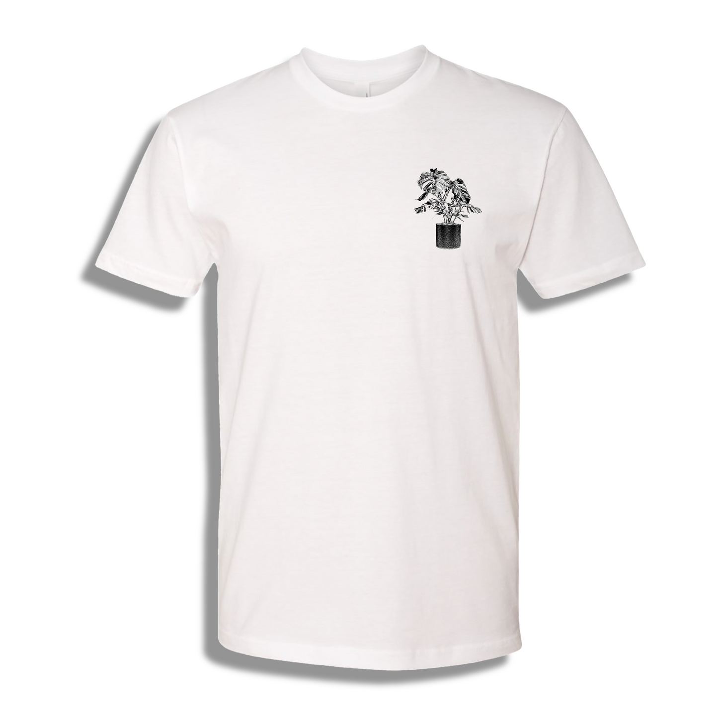 Just Me & My Plants White Short Sleeve T-Shirt (FLOOD RECOVERY) - see description before purchasing
